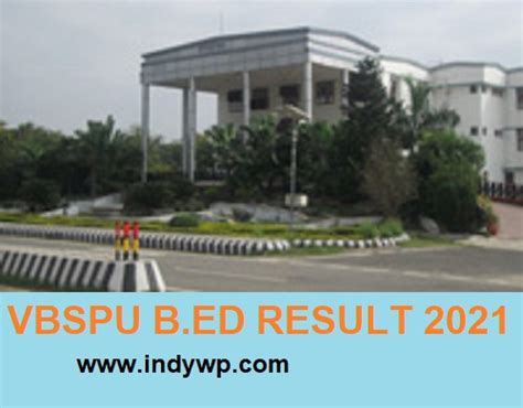 www.vbspu.ac.in result 2022|vbspu bed result 2022.